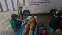 SekwaSekwan DPRD Balangan, H.Tamrin, donorkan darah di harlah Kejaksaan Republik Indonesia ke-80n DPRD Balangan Ikut Donor Darah di Harlah Kejaksaan RI Ke-80