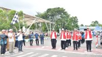 Bupati HSS Lepas Peserta Lomba Gerak Jalan Antar Perangkat Daerah