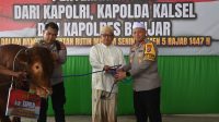 Kapolda Kalsel Serahkan Bantuan Sapi dari Kapolri untuk Pengajian Rutin 5 Rajab di Sekumpul