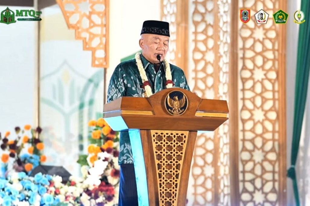 Gubernur Muhidin Ajak Masyarakat Jadikan Al-Qur’an sebagai Gaya Hidup pada Pembukaan MTQ Nasional XXXVII Tingkat Provinsi Kalsel