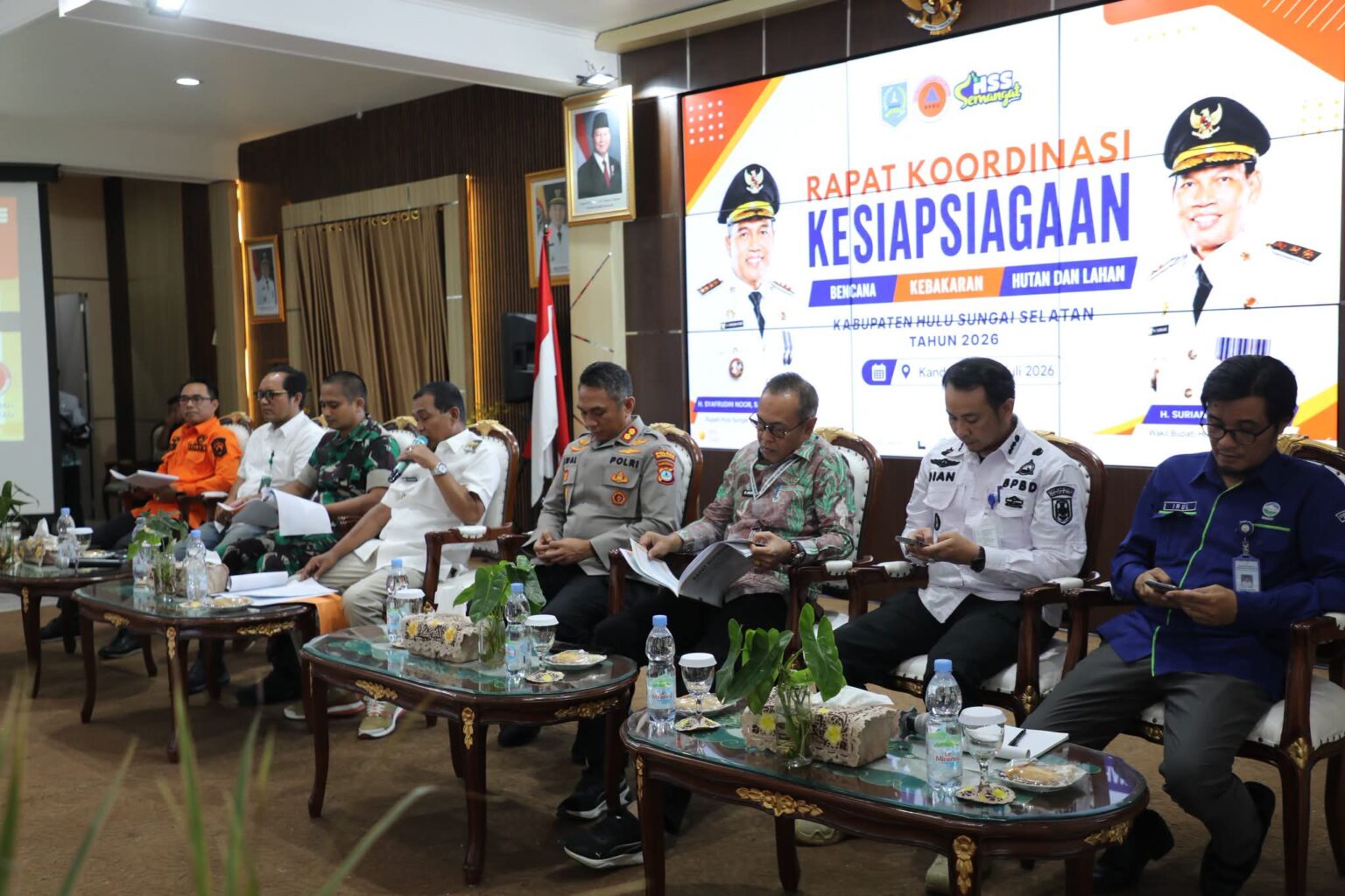 Tekankan Pencegahan Dini, Pemkab HSS Gelar Rakor Kesiapsiagaan Bencana Kebakaran Hutan dan Lahan