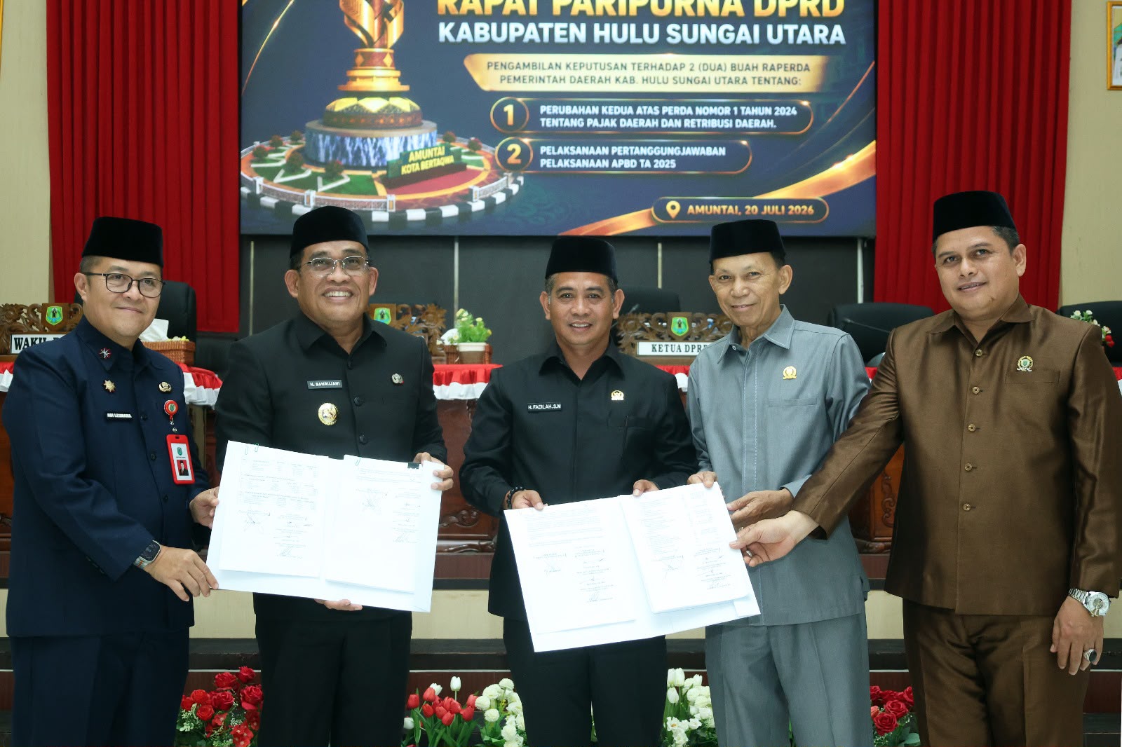 Pemkab HSU dan DPRD Sepakati Dua Raperda