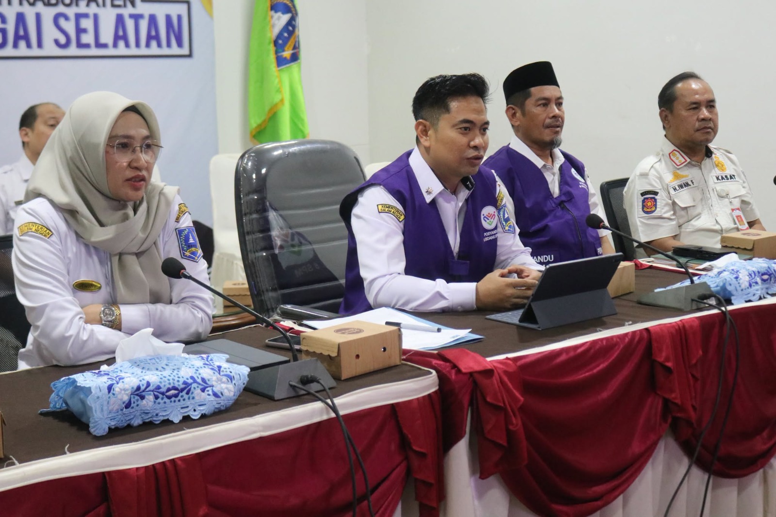 Tim Pembina Posyandu HSS Ikuti Zoom Meeting Bahas 6 SPM Posyandu