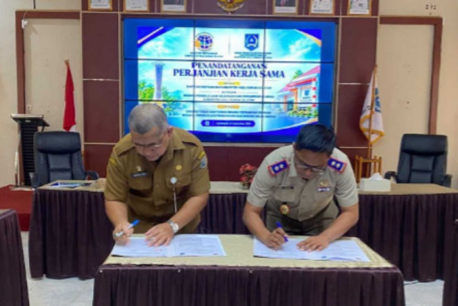 Perkuat Sinergi, Kantor Pertanahan HSS Bersama BPKPD Tandatangani Perjanjian Kerja Sama Aset dan Pendapatan